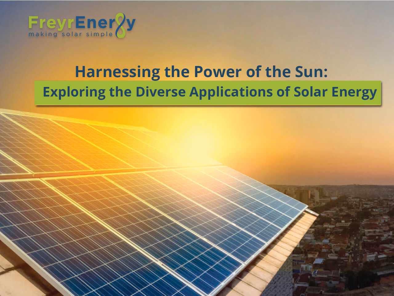 Applications of Solar Energy