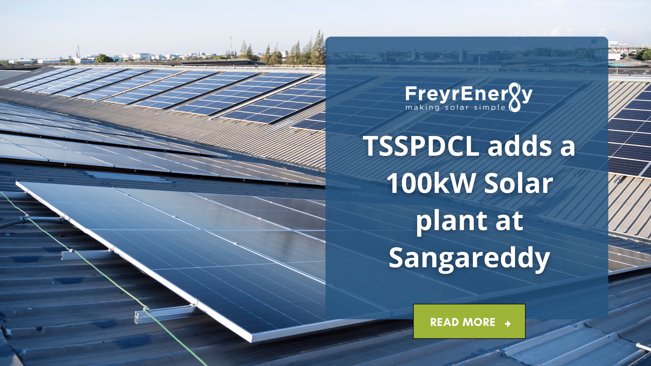 Solar plant at Sangareddy