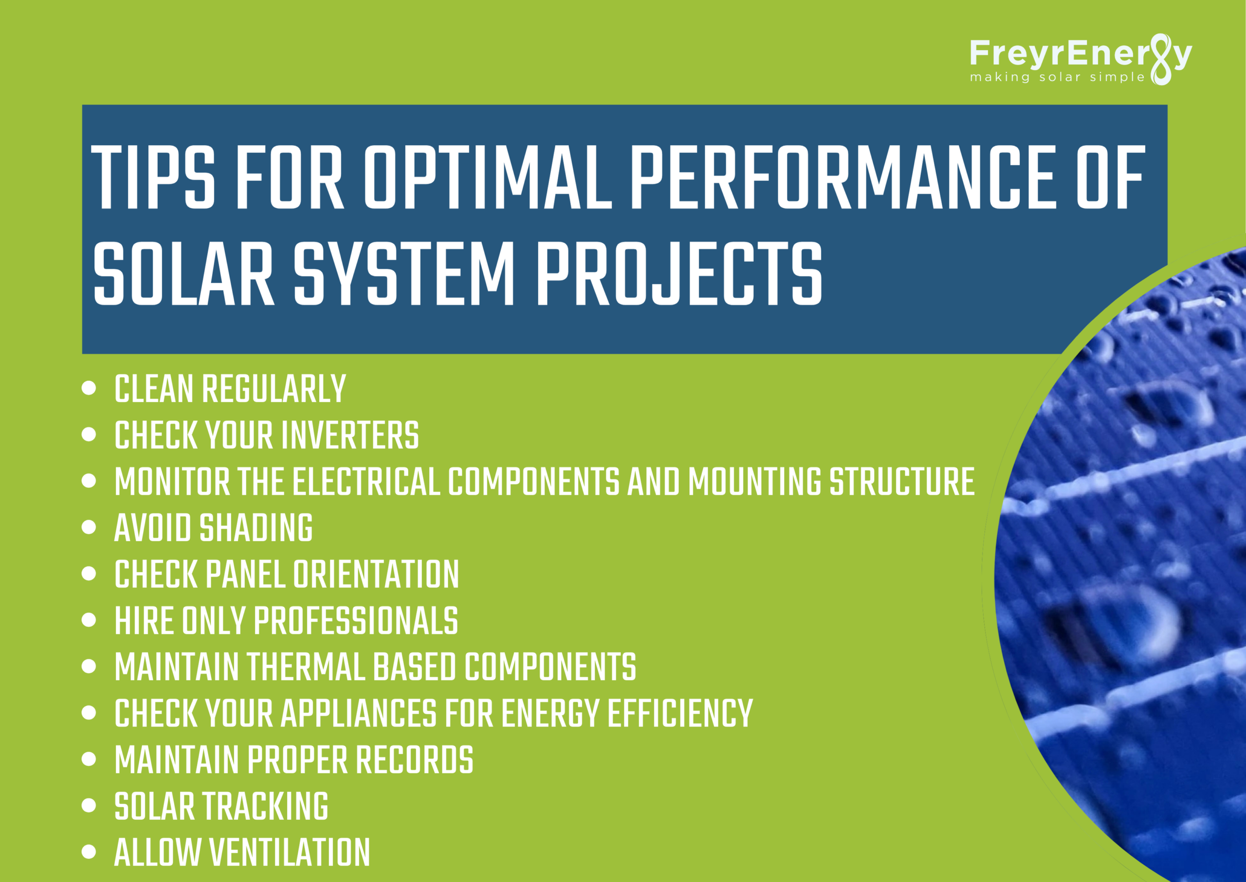 solar panel maintenance