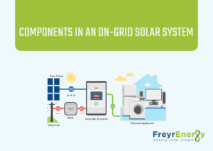 Components in an on-grid solar system