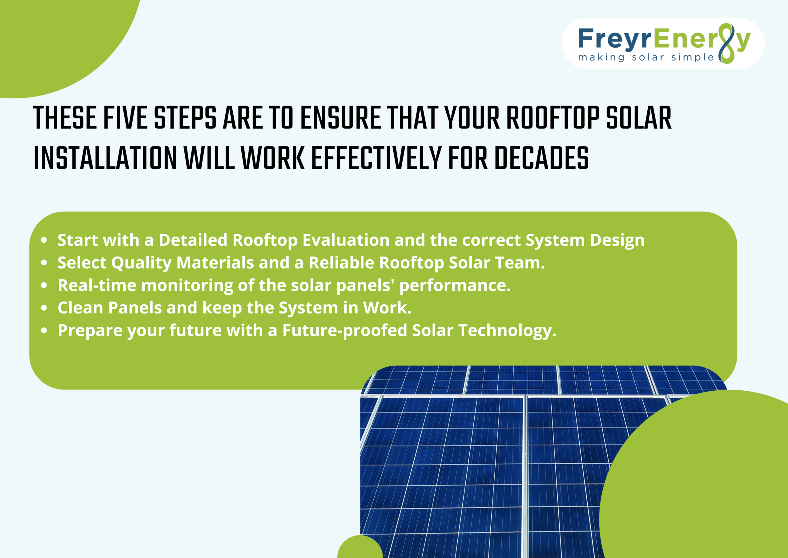 rooftop solar installation