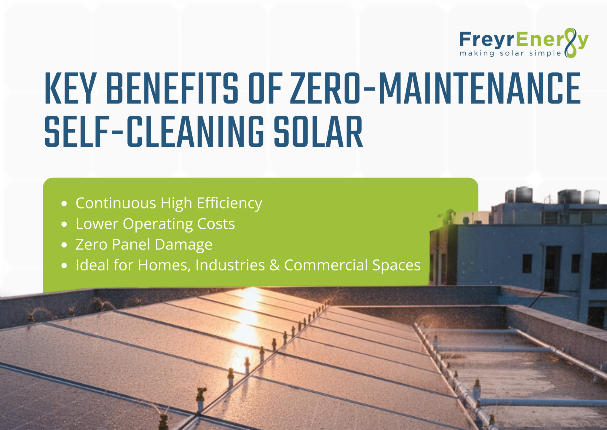 India’s First Zero-Maintenance Self-Cleaning Rooftop Solar System
