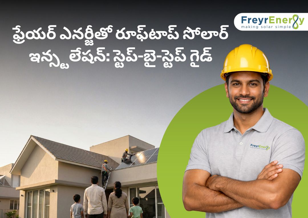 ఫ్రేయర్ ఎనర్జీతో రూఫ్‌టాప్ సోలార్ ఇన్స్టలేషన్: స్టెప్-బై-స్టెప్ గైడ్
