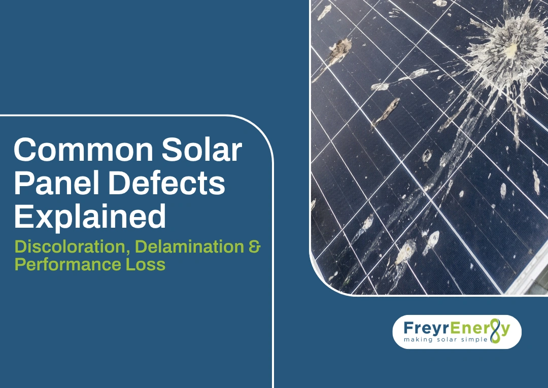 Common Solar Panel Defects Explained: Discoloration, Delamination & Performance Loss