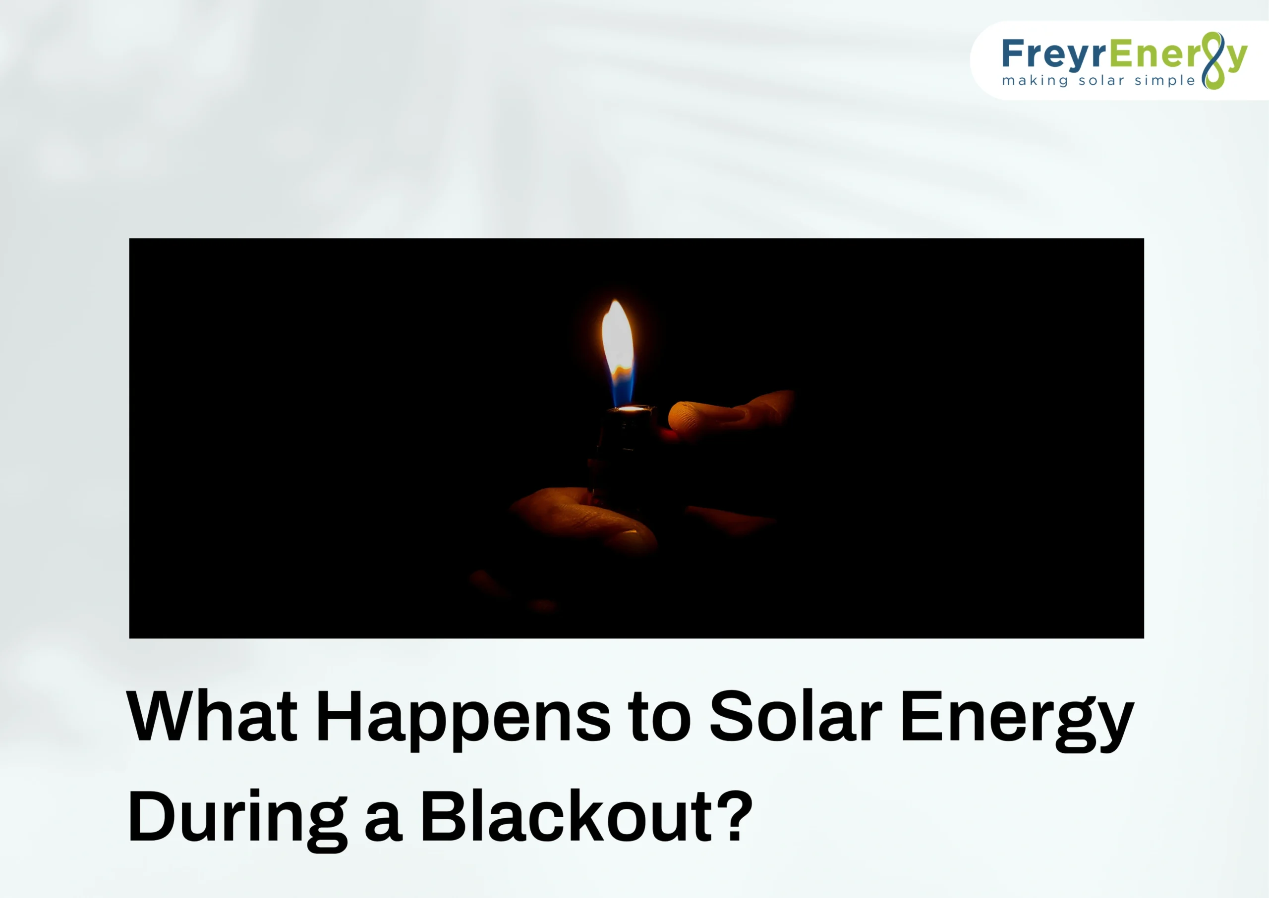 What Happens to Solar Energy During a Blackout