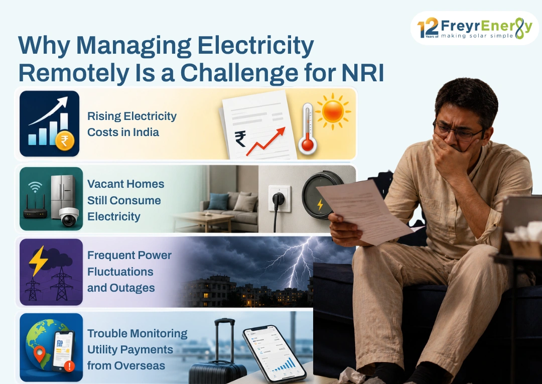 Manage Your Home's Electricity in India from Abroad with Solar Energy